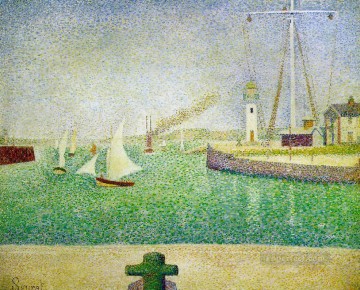  1886 Pintura - puerto de honfleur 1886